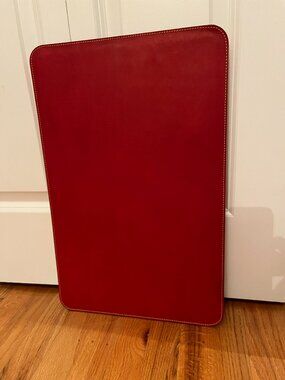 Dooney & Bourke Red Alto Leather Place Mat Desk Blotter Mouse Pad NWOT VINTAGE
